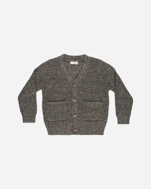 Wynn Cardigan In Washed Black from Rylee & Cru