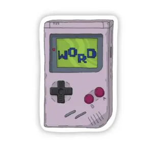 Big Moods Word 90's Sticker