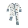 Angel Dear Construction Alphabet Bamboo Viscose Zipper Romper