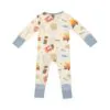Smores Bamboo Viscose Zipper Romper