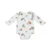 Angel Dear Mixed Woodland Animals On Blue Bamboo Viscose Bodysuit
