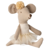 Ballerina Little Sister Mouse Off-White made by Maileg