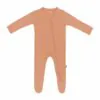 Zippered Footie in Apricot from Kyte BABY