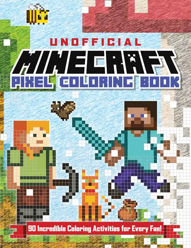 Simon & Schuster Unofficial Minecraft Pixel Coloring Book