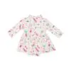 Golf Club In Pink Bamboo Viscose Long Sleeve Polo Bodysuit Dress