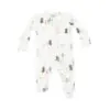 Angel Dear Bear and Bunny Adventures Bamboo Viscose Zipper Footie
