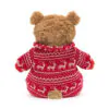 Bartholomew Bear Winter Pajamas made by Jellycat