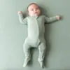 Kyte BABY Zippered Footie in Thyme