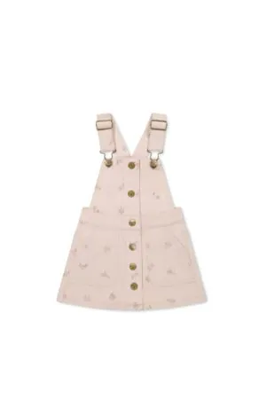 Jamie Kay Vintage Overall Dress in Goldie Embroidery 