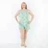 Dreamiere Sweet Pickings Meadow Floral Women's Tank and Ruffled Shorts Bamboo Pajama Set