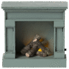 Fireplace in Blue for Mouse made by Maileg