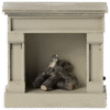 Fireplace in Off White for Mouse from Maileg