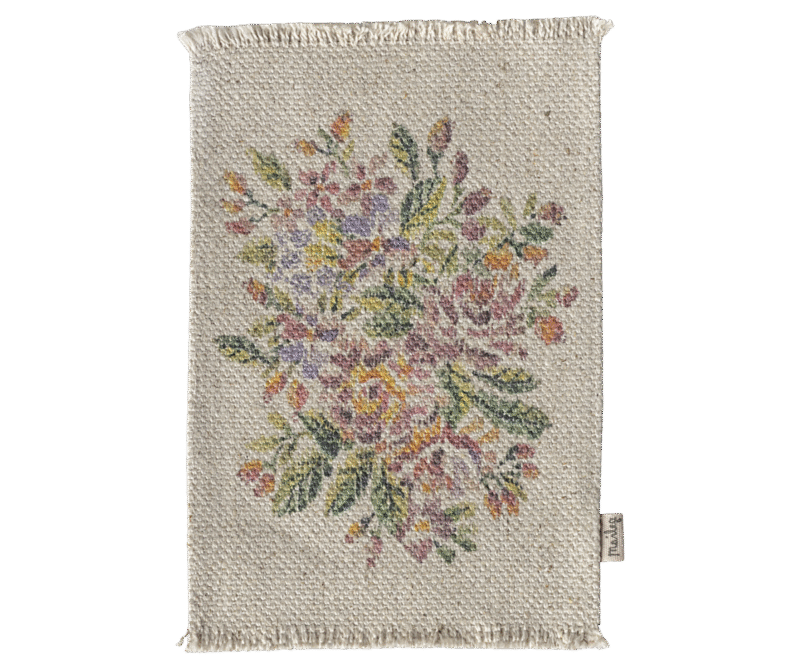 Maileg Rug with Flowers Medium