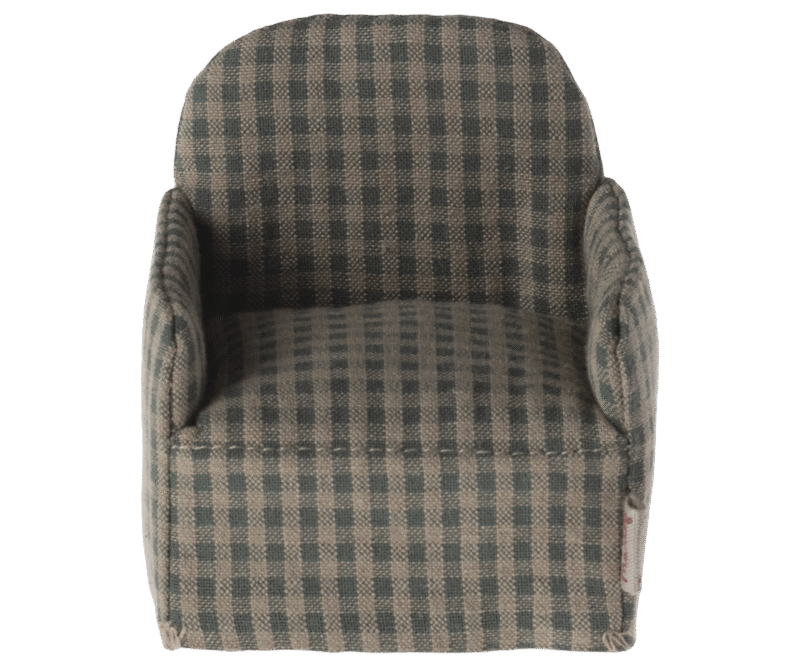 Green Checker Mouse Chair from Maileg