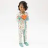 Pumpkin Spice Latte Bamboo Viscose Zipper Romper from Angel Dear