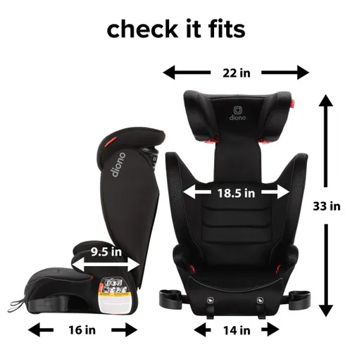 Diono Monterey 2XT 2-in-1 High-Back Booster