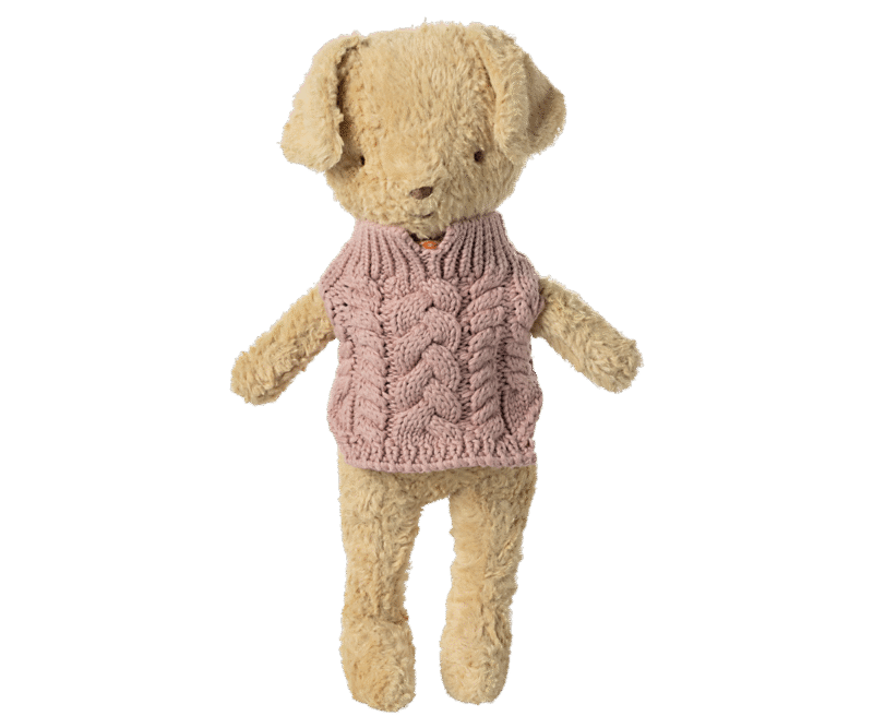 Puppy Supply Sweater in Dark Rose from Maileg