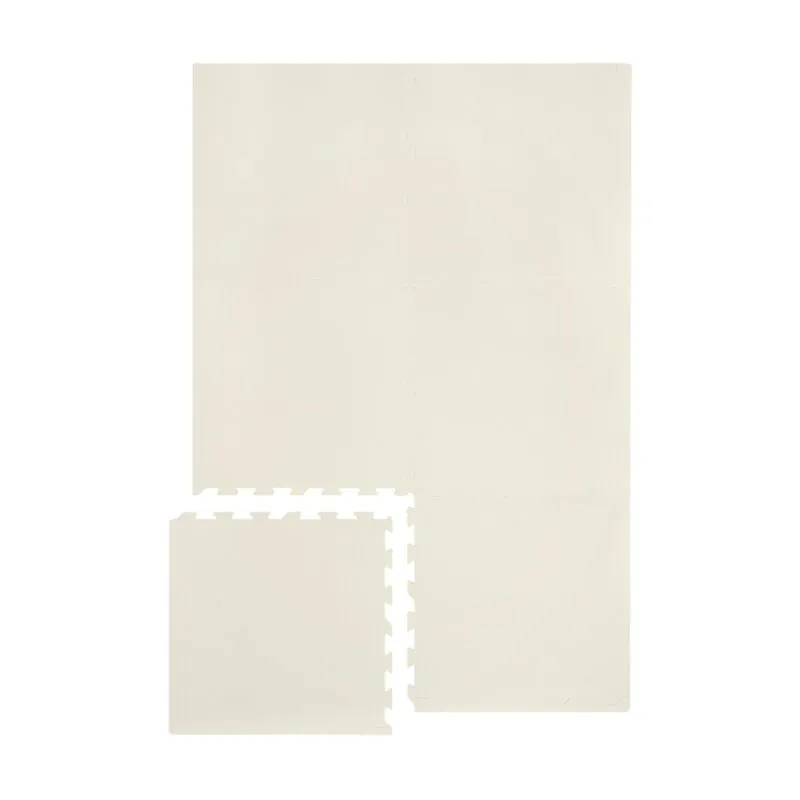 3 Sprouts Foam Puzzle Play Mat In Cream