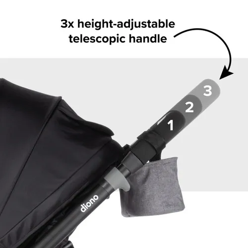 Diono Quantum 4 3-in-1 Travel System With LiteClik 30 R SafePlus Infant Car Seat