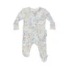 Angel Dear Edith's Floral Zipper Ruffled Footie