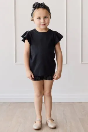 Jamie Kay Pima Cotton Ruby Top in Black Bean 