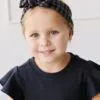 Organic Cotton Headband in Gingham Night  from Jamie Kay