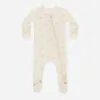 Bamboo Zip Footie In Bears from Quincy Mae