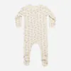 Bamboo Zip Footie In Holly Berry