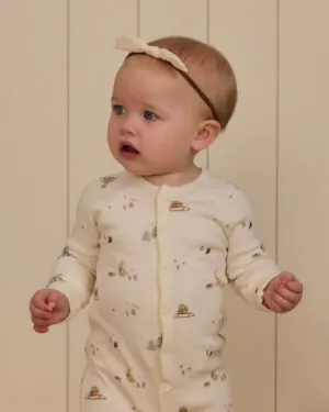 Rylee + Cru Organic Long John Pajamas in Presents