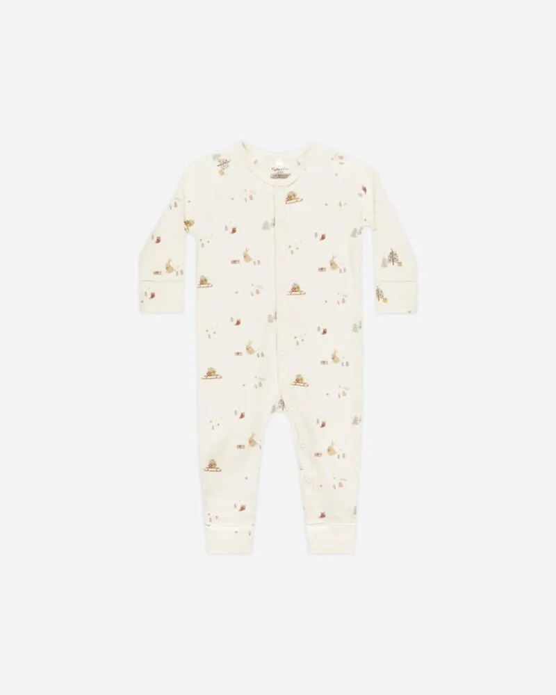 Organic Long John Pajamas in Presents from Rylee + Cru