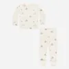 Organic Long Sleeve Pajama Set in Winter Town from Rylee + Cru