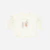 Ruffle Long Sleeve Tee in Mouse from Rylee + Cru