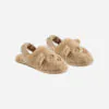 Bear Slippers in Gold from Rylee + Cru